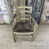 Chaise 4 lattes assise en paille