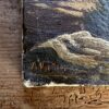 Huile sur toile paysage de montagne au bord d 'un lac