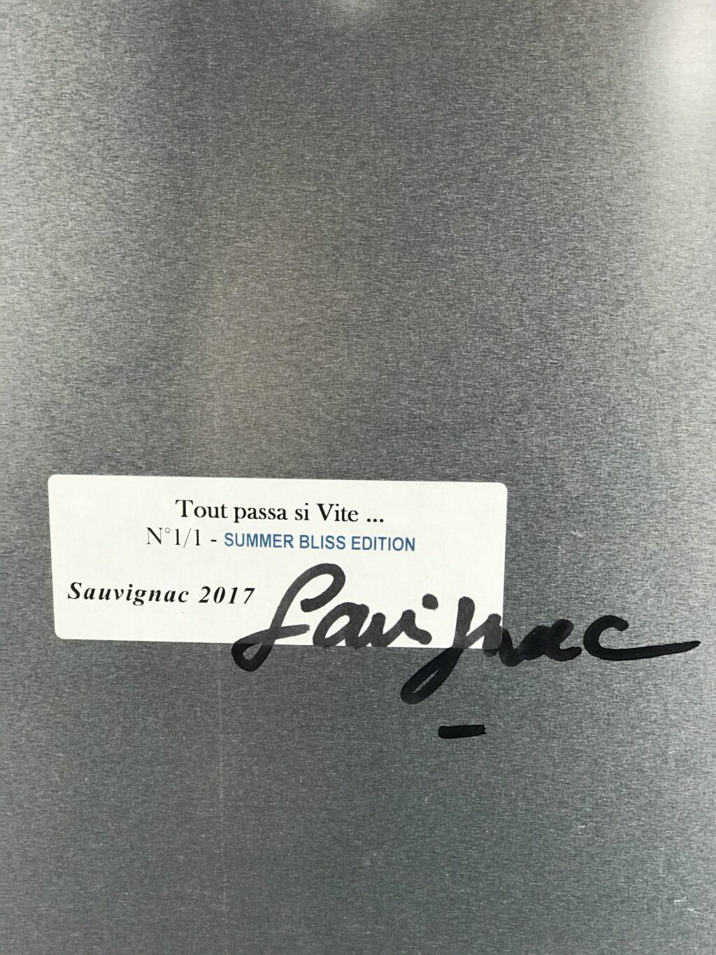 Photo impression sur aluminium par Brigitte Sauvignac « Tout passe si vite… » – Image 5