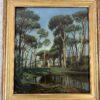 Huile sur toile ecole lyonnaise