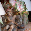Amour à l'hippocampe, élément en bois sculpté et peint fine XVIIe – Image 5
