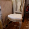 Paire de chaises baroque suédoises en bois peint vert pâle ca.1880 – Image 3