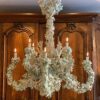 Grand lustre aux Feuilles Blanches par Edouard Chevalier -Pièce unique – Image 6