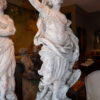 Paire de statues "Allégories de l'Air & du Feu" en terre cuite blanche par Gossin Frères ca.1870 – Image 7