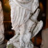 Paire de statues "Allégories de l'Air & du Feu" en terre cuite blanche par Gossin Frères ca.1870 – Image 9