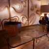 Grande table basse rectangulaire en bronze et verre moulé - Suède ca.1960 – Image 6