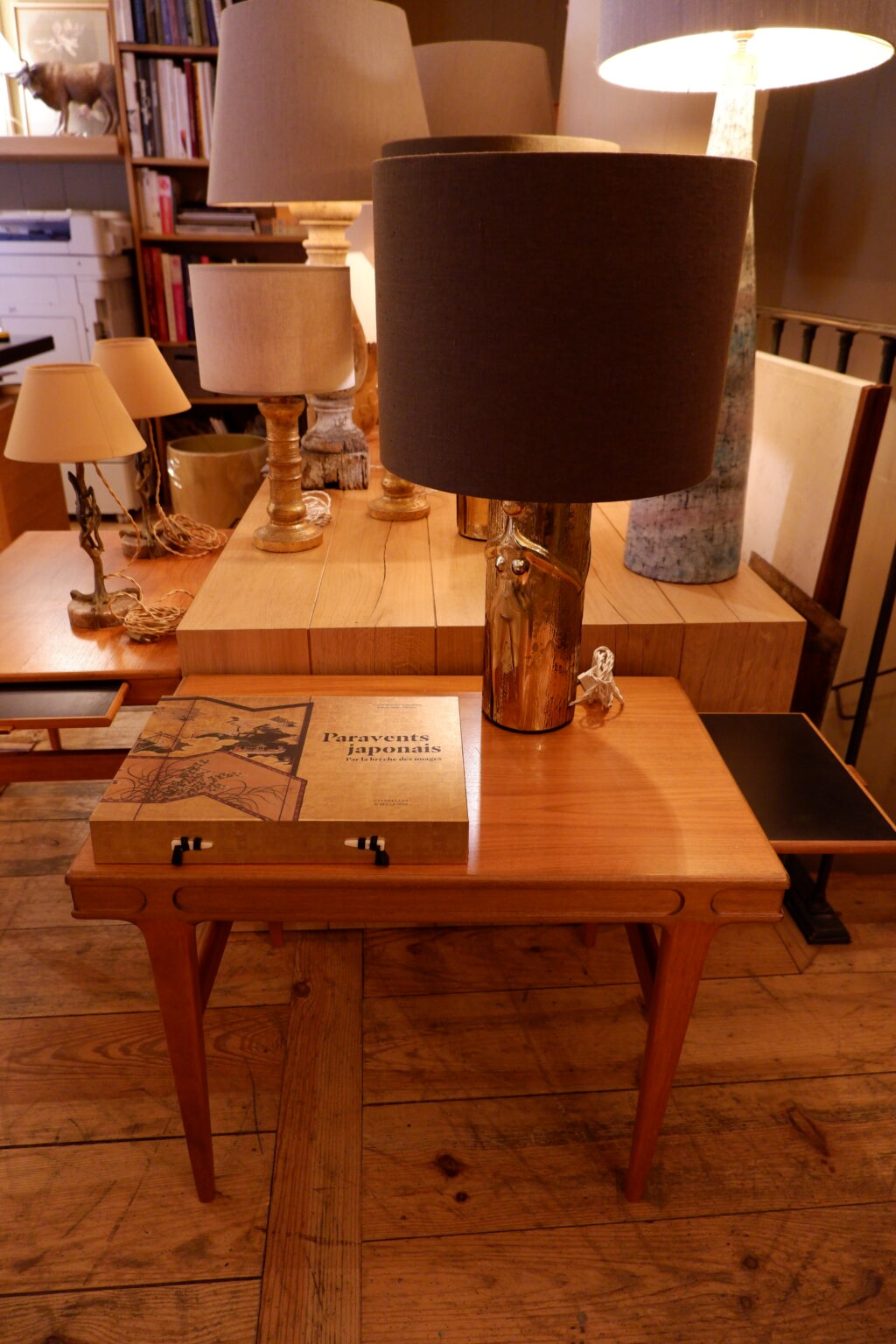 Pair of light teak side-tables with black top - By Johannes Andersen -Denmark ca.1960 - Image 2