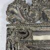 Grand miroir en métal repoussé