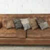 Lot de 5 coussins imprimés fauve