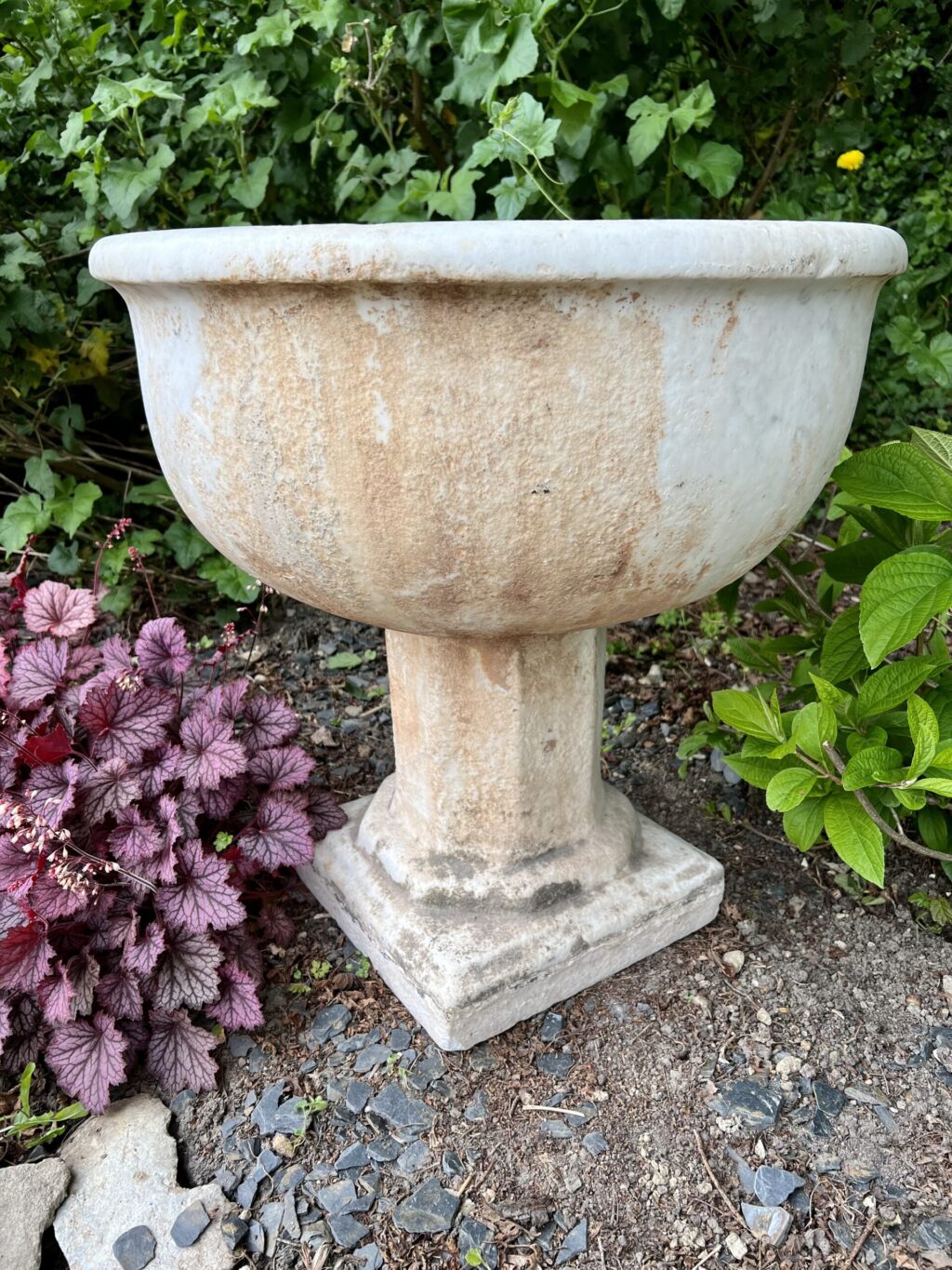 carrara marble fountain
