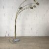 Lampadaire 5 branches orientables en laiton doré et base en marbre – Image 10