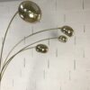 Lampadaire 5 branches orientables en laiton doré et base en marbre – Image 5