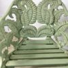Ensemble de jardin en fonte fougère vert