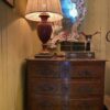 Petite commode régence 4 tiroirs en bois naturel et plateau en marbre rouge ca.1720 – Image 2