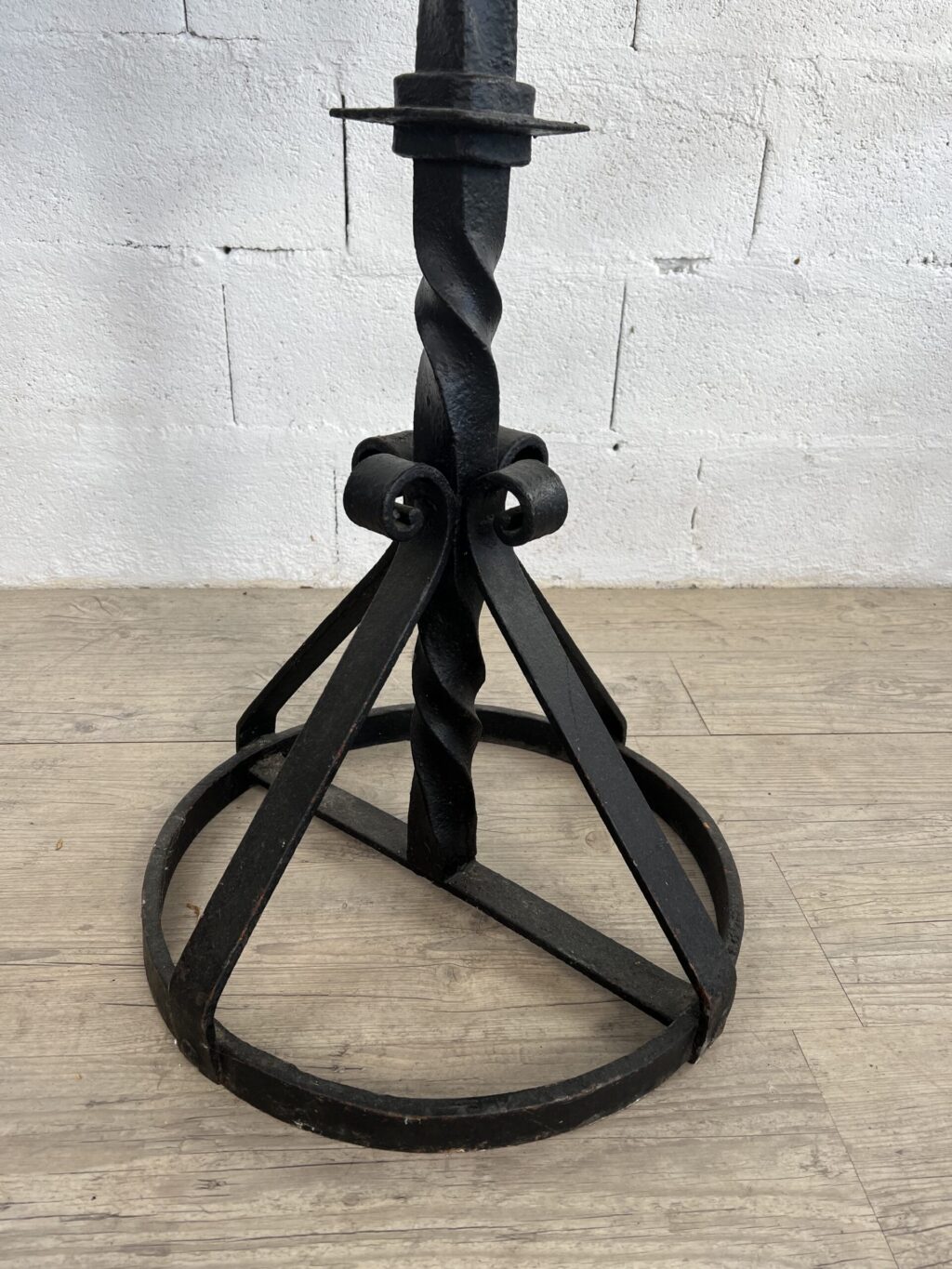 Wrought iron candlestick