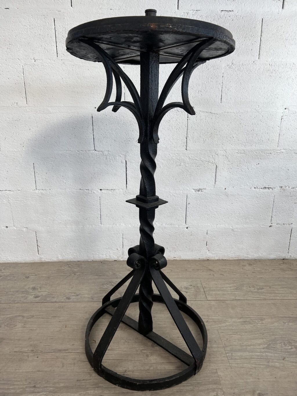 Wrought iron candlestick
