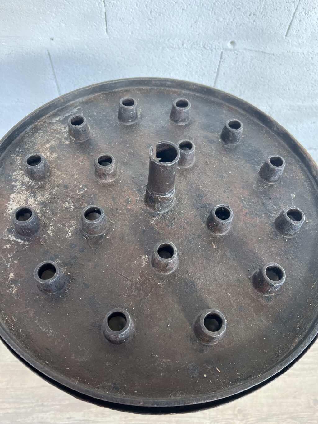 Wrought iron candlestick