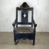 Fauteuil Bleu en bois Espagne – Image 2