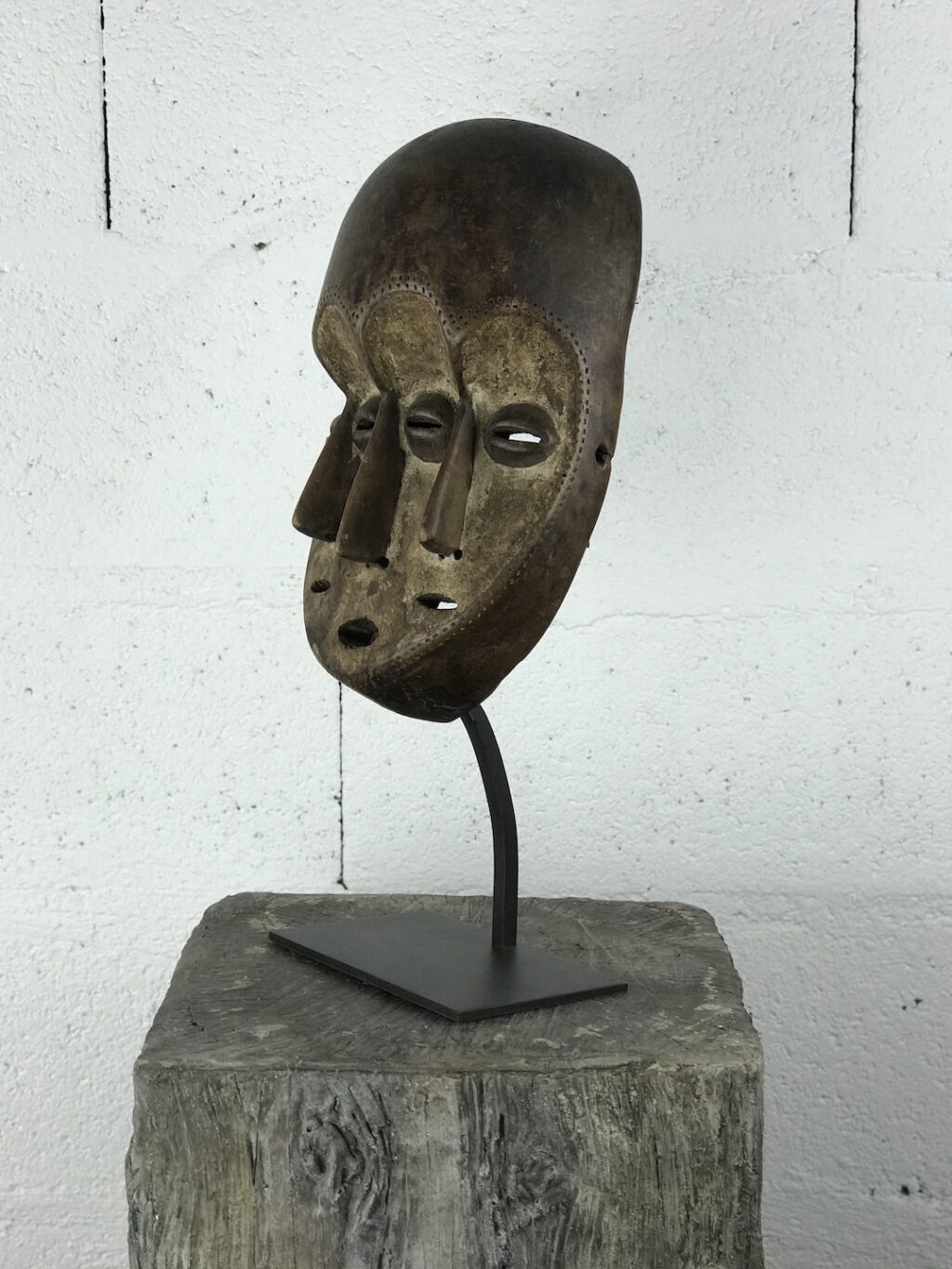 Masque africain 3 visages tribu Lega Congo – Image 2