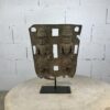 Plaque métallique avec un couple de jumeaux Bénin