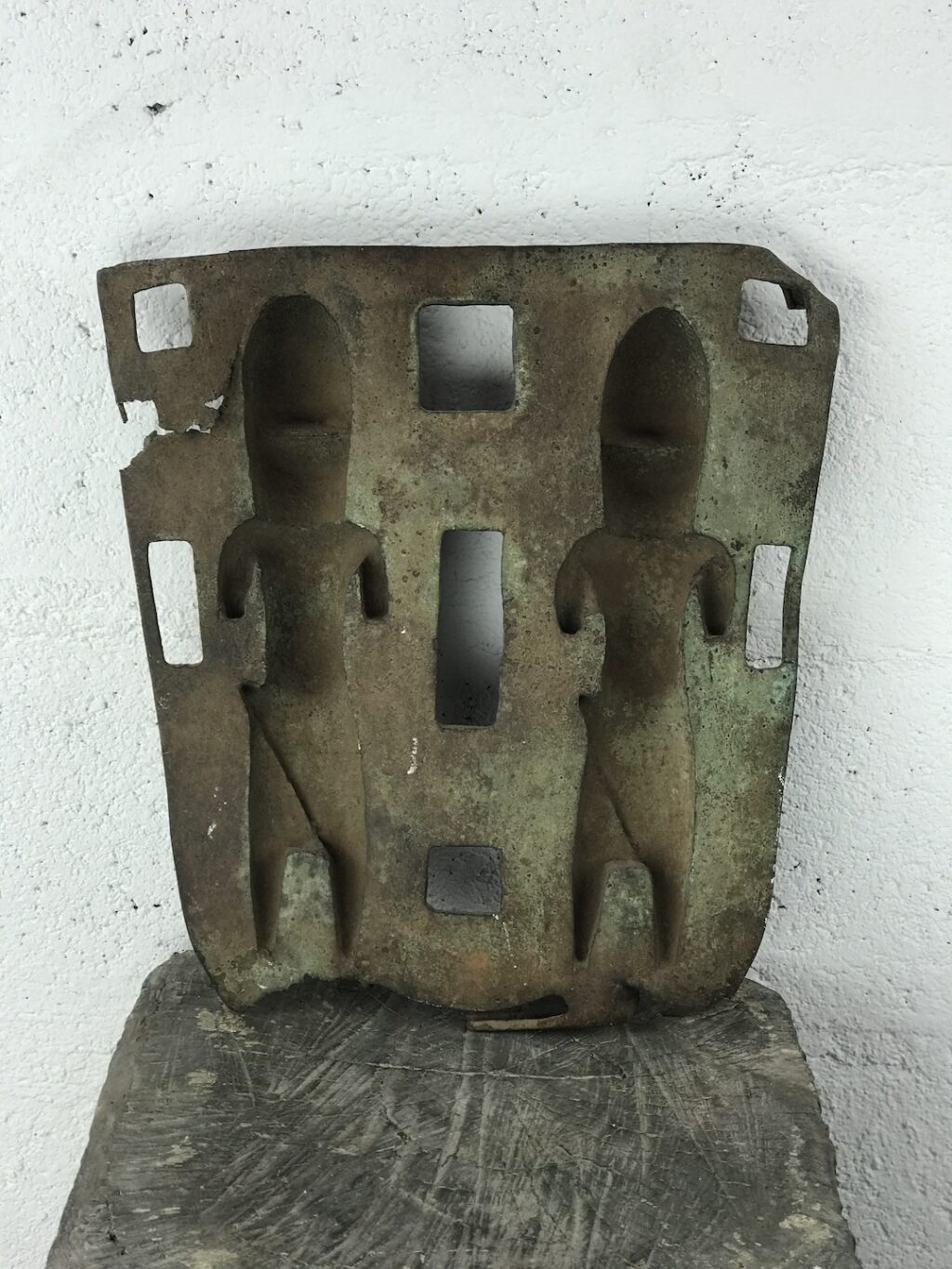 Plaque métallique avec un couple de jumeaux Bénin – Image 3