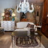 Banquette Louis XVI en bois sculpté & peint décor "faux-bois" -Italie ca.1850 – Image 7