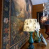 Grande toile peinte "Paysage de Provence" et bordure fleurie - montée sur chassis bois- France XVIIIe – Image 8