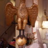 Grand pupitre à l'aigle en chêne sculpté et recouvert de feuille d'or - Allemagne XVIIIe – Image 3