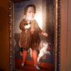 "L'Enfant au chien" huile sur Toile de l'Ecole Espagnole du XVIIIe – Image 4