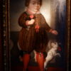 "L'Enfant au chien" huile sur Toile de l'Ecole Espagnole du XVIIIe – Image 2