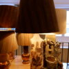 Paire de grandes lampes en grés "feuilles de marroniers" -Danemark ca.1970 + Aj fil de cuivre oxydé – Image 4