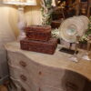 Très grande commode double galbe patine bleu pâle XIXe – Image 9