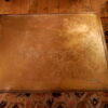 Table basse de Philip & Kelvin LAVERNE en laiton et bronze à décor gravé de "Poséidon sur son char marin " ca.1960