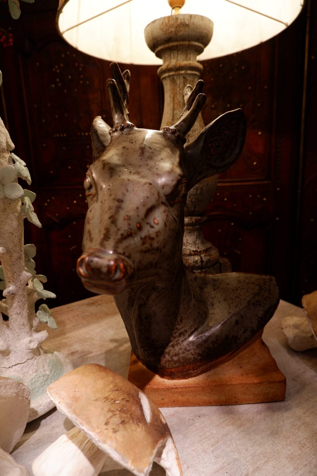 TETE DE BICHE EN PORCELAINE PAR  KARL-OTTO JOHANSEN POUR BING & GRONDAHL – Image 2