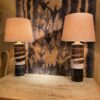 Paire de lampes Japan par Inger Persson pour Rörstrand Ateljé - Suède ca.1960