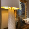 Grande lampe en céramique Ivoire & Crème par Mari Simmulson - Suéde ca.1960 – Image 3