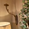 Une paire d'appliques en fer Feuille d'Acanthes - Socle en bois. France XVIIIe – Image 5