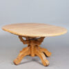 Table ronde extensible en chêne naturel - ca.1960 – Image 10
