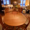 Table ronde extensible en chêne naturel - ca.1960 – Image 4
