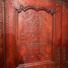 Rare armoire en châtaignier décor sculpté rehaussé de clous en laiton - Fin XVIIIe – Image 6