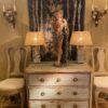 Commode gustavienne patine bleu ciel - Suède XIXe