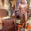 Grande statue en bois polychrome du martyr de Saint-Sébastien - Italie XVIIIe – Image 2
