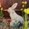 Un lapin & son petit- en pierre sculptée- Granit - XXe