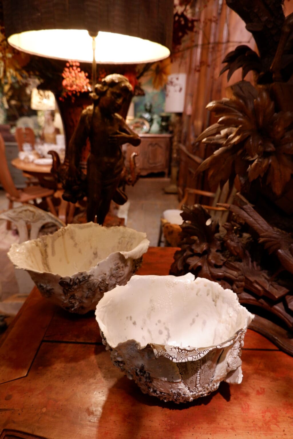 Grand Bol en porcelaine "Effet champigon" - Pièce unique – Image 4