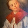 Portrait d'un enfant de choeur turiféraire par C.EHRENPOHL fin XIXe