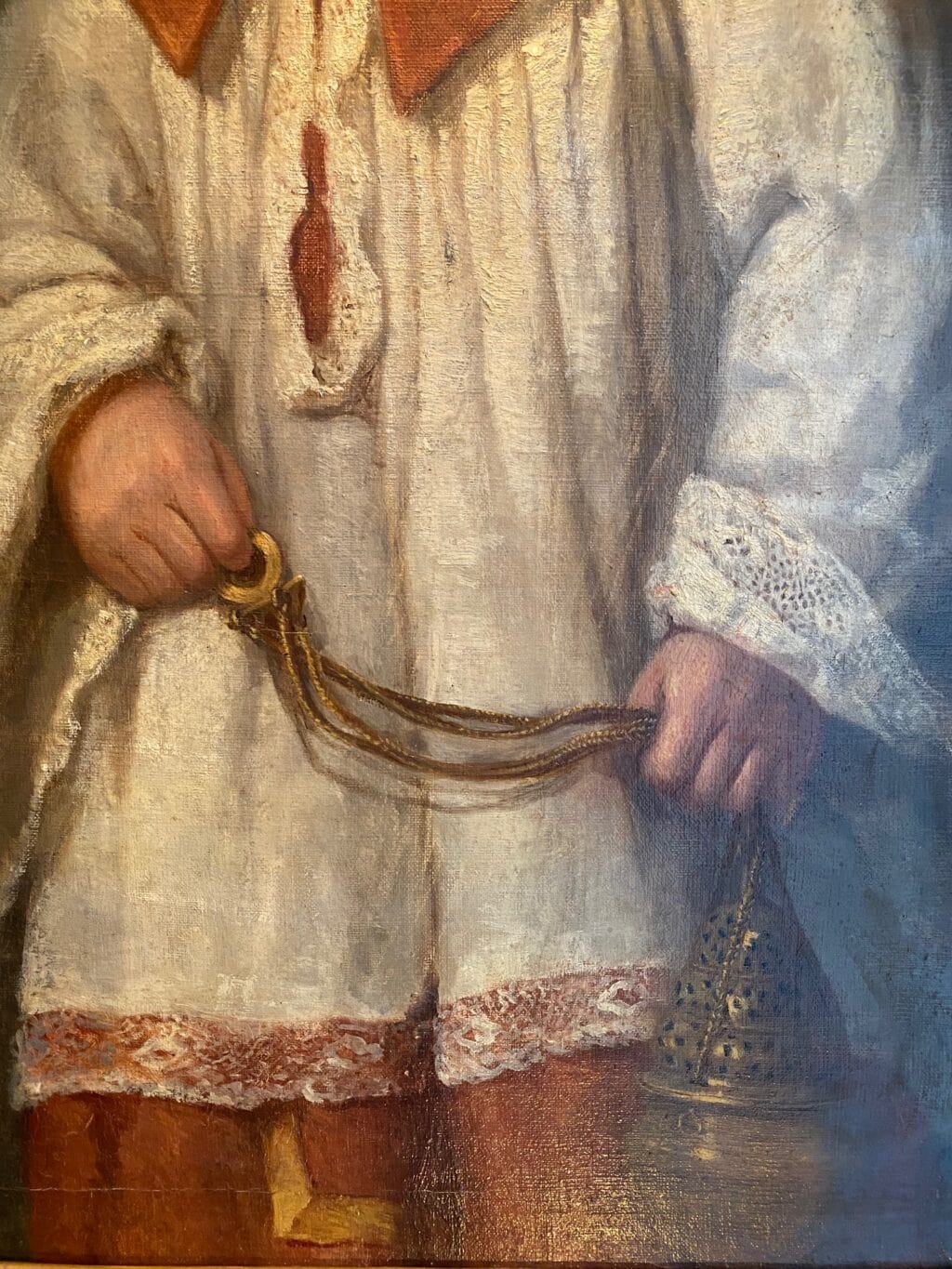 Portrait d'un enfant de choeur turiféraire par C.EHRENPOHL fin XIXe – Image 3