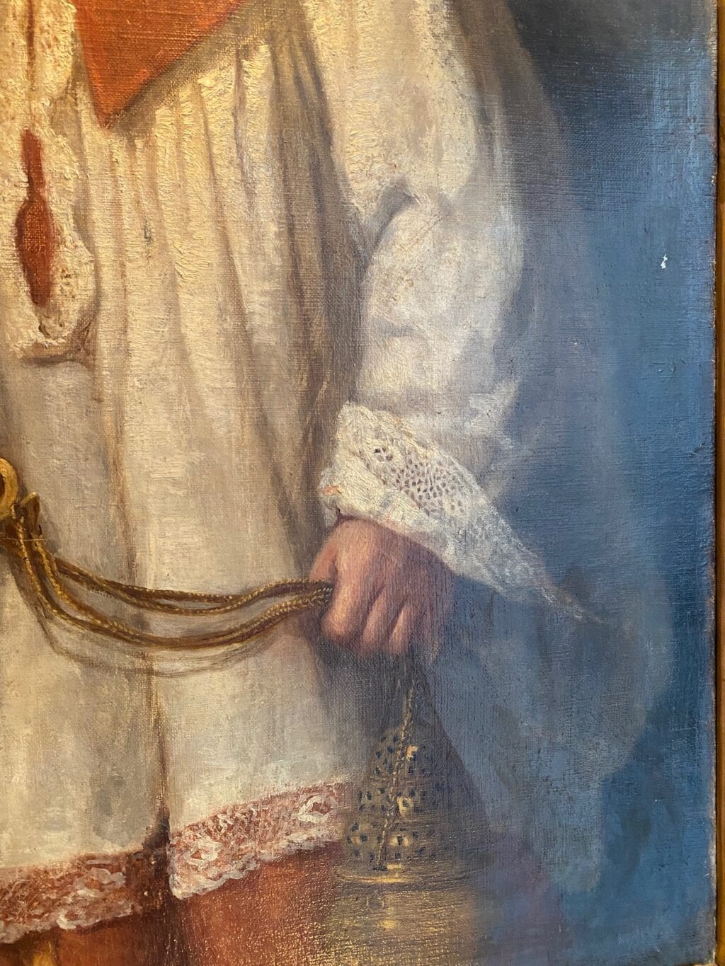 Portrait d'un enfant de choeur turiféraire par C.EHRENPOHL fin XIXe – Image 4