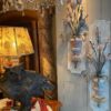 Paire d'appliques en tôle peinte vases fleurs de lys - Epoque XVIIIe – Image 2