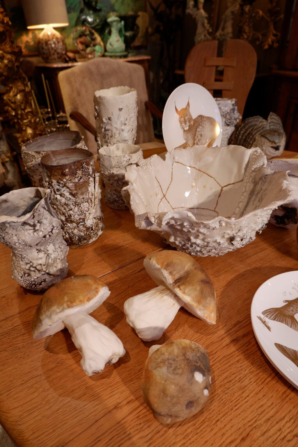 Grand Bol en porcelaine "Effet champigon" - Pièce unique – Image 5