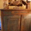 Buffet 2 portes suédois décor godronné patine bleue ca.1800 – Image 5